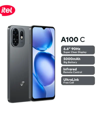 itel A90 6.6" 90hz Dynamic Display 5000mah 15W Fast Charge Android 128+4gb