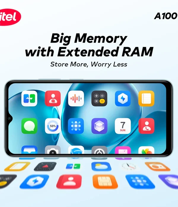 itel A90 6.6" 90hz Dynamic Display 5000mah 15W Fast Charge Android 128+4gb